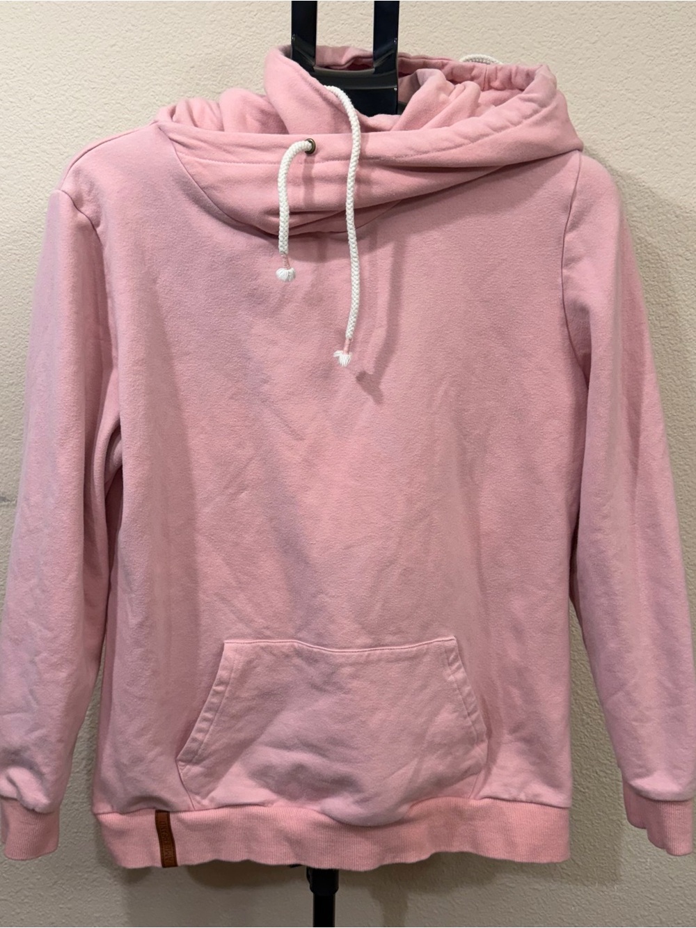 Ampersand Ave Doublehood Pullover Sweatershirt Blush  | Coquette Athleisure XL